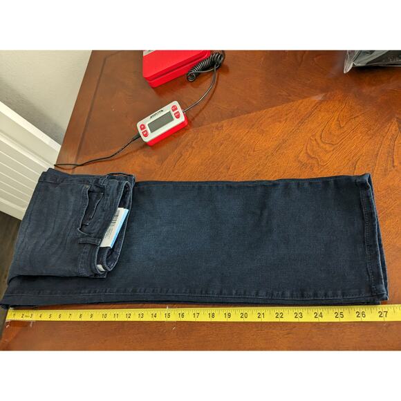 Sanctuary Slim Straight Jeans 10 Nighthawk Stretch High Rise Denim Soft Slim Fit - Picture 10 of 11